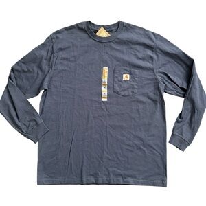 Carhartt Men's Blue Long Sleeve Shirt XL